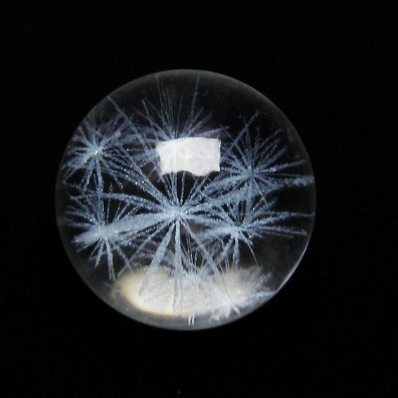 ホワイトスタークォーツ 丸玉 19mm [T371-2327]