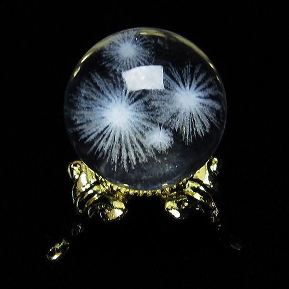 ホワイトスタークォーツ 丸玉 19mm [T371-2397]