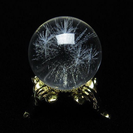 ホワイトスタークォーツ 丸玉 20mm [T371-2431]