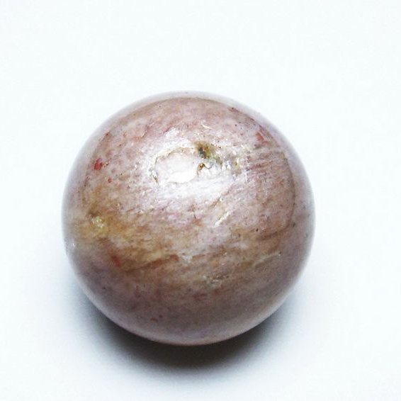 オレンジ ムーンストーン 丸玉 24mm [T371-2845]