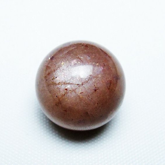 オレンジ ムーンストーン 丸玉 15mm [T371-3097]