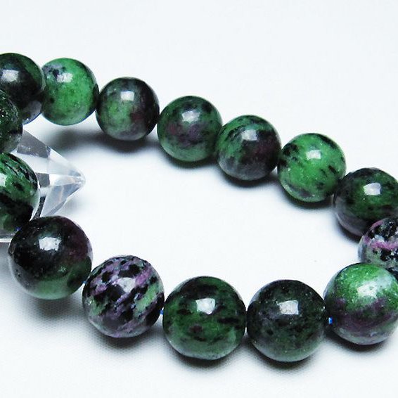 ルビーインゾイサイト ブレスレット 15mm [T372-2923]