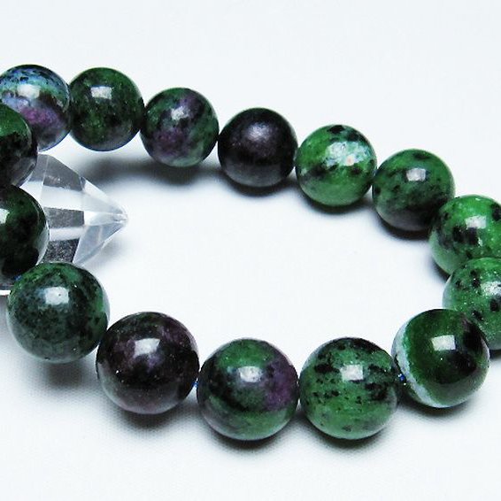 ルビーインゾイサイト ブレスレット 15mm [T372-2931]