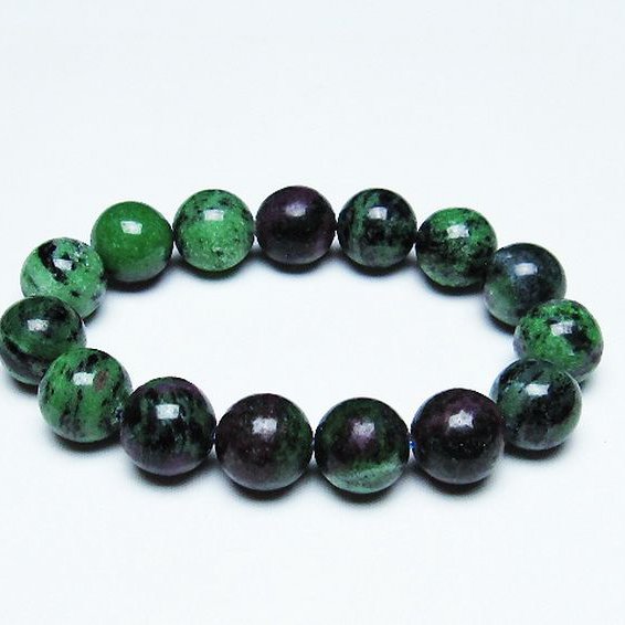 ルビーインゾイサイト ブレスレット  15mm [T372-2938]