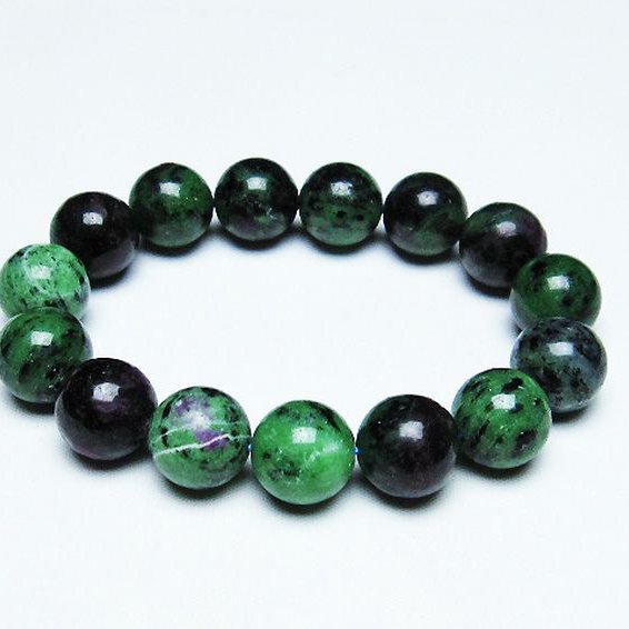 ルビーインゾイサイト ブレスレット  15mm [T372-2943]