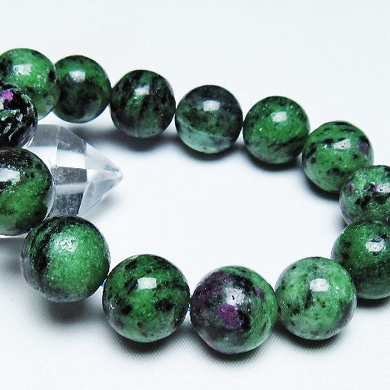 ルビーインゾイサイト ブレスレット 16mm [T372-3250]