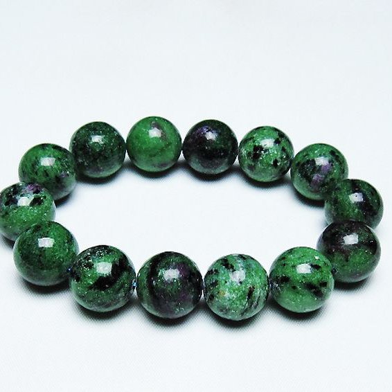 ルビーインゾイサイト ブレスレット 16mm [T372-3257]