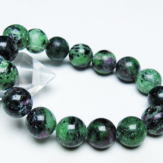 ルビーインゾイサイト ブレスレット 13mm [T372-3280]