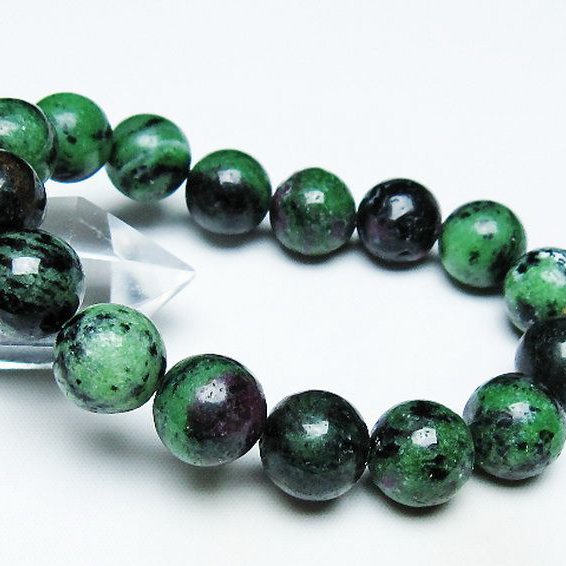 ルビーインゾイサイト ブレスレット 13mm [T372-3289]