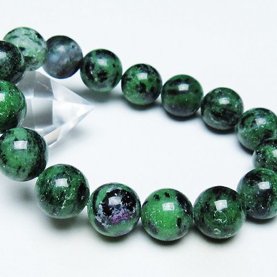 ルビーインゾイサイト ブレスレット 13mm [T372-3296]