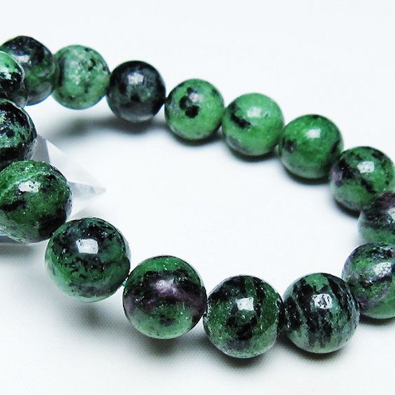 ルビーインゾイサイト ブレスレット 14mm [T372-3312]