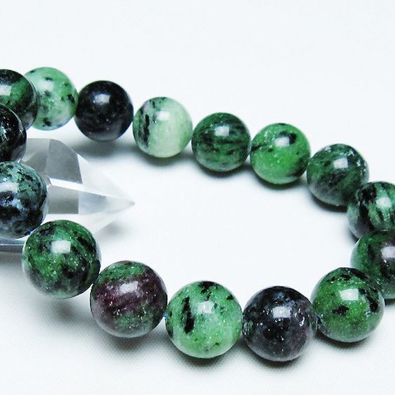 ルビーインゾイサイト ブレスレット 14mm [T372-3337]