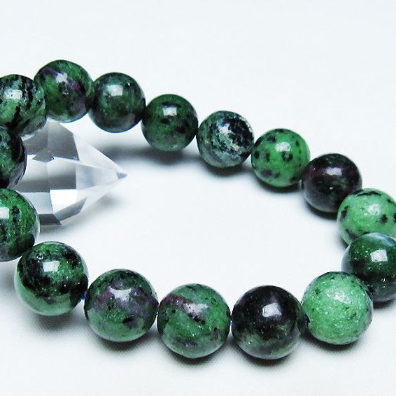 ルビーインゾイサイト ブレスレット 14mm [T372-3357]