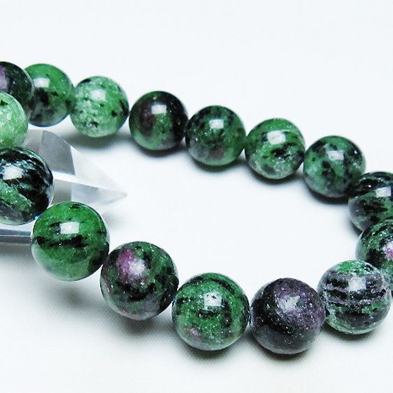 ルビーインゾイサイト ブレスレット 14mm [T372-3359]