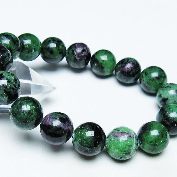 ルビーインゾイサイト ブレスレット 13mm [T372-3364]