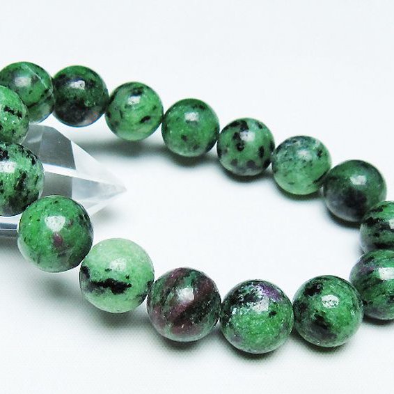 ルビーインゾイサイト ブレスレット 13mm [t372-3433]