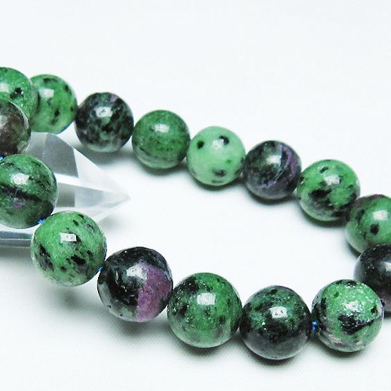 ルビーインゾイサイト ブレスレット 13mm [T372-3446]