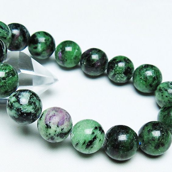 ルビーインゾイサイト ブレスレット 13mm [T372-3469]