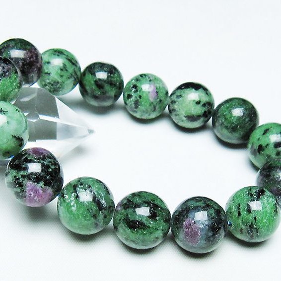 ルビーインゾイサイト ブレスレット 15mm [t372-3504]