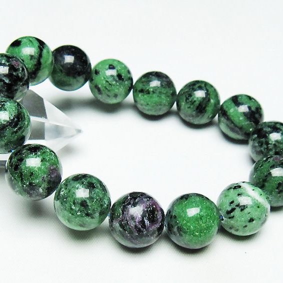 ルビーインゾイサイト ブレスレット 15mm [t372-3507]