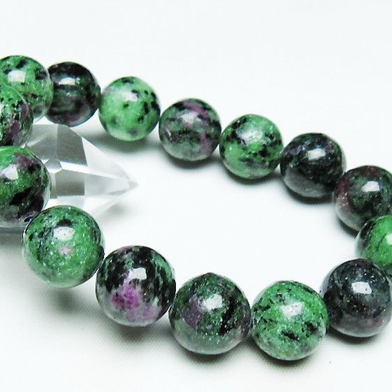 ルビーインゾイサイト ブレスレット 15mm [t372-3513]