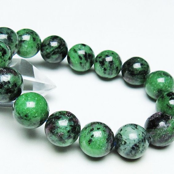 ルビー　ブレスレット ブレスレット ルビーインゾイサイト （ブラジル産） 11φ 18玉 No