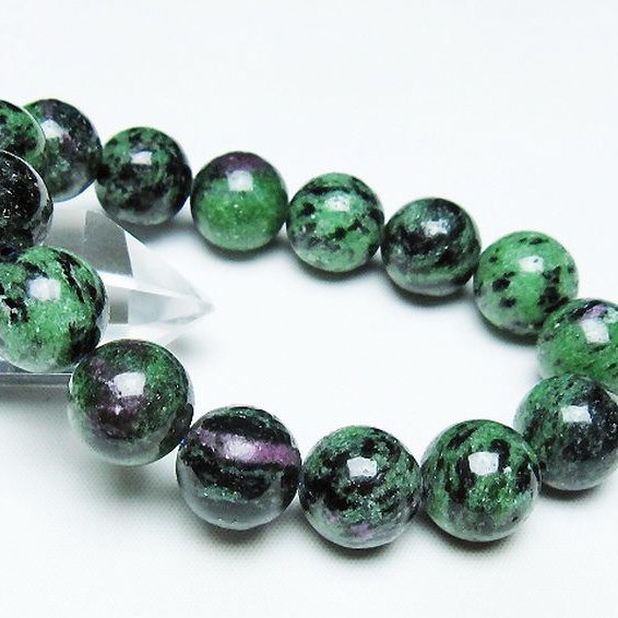 ルビーインゾイサイト ブレスレット 15mm [t372-3532]