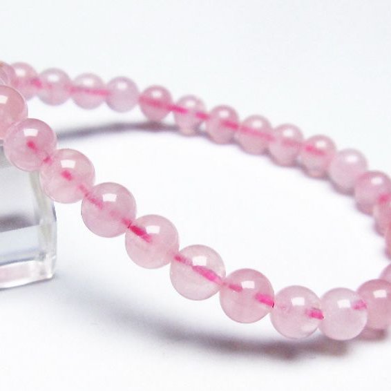 ローズクォーツ ブレスレット 6mm [t373-5694]