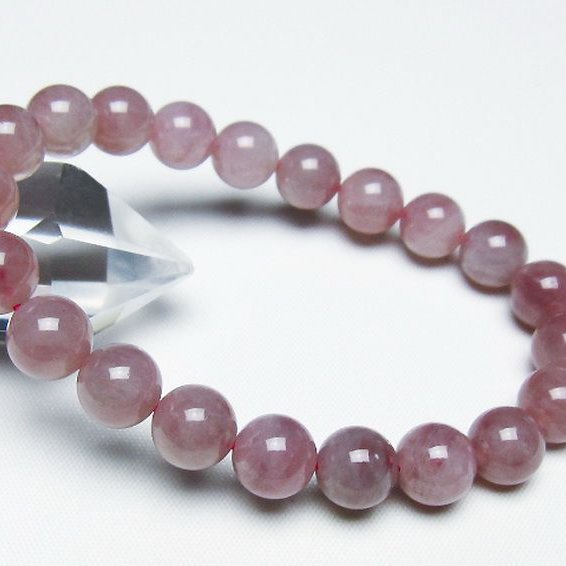 ローズクォーツ ブレスレット 9mm [T373-6777]