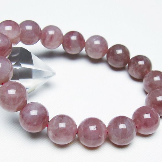 ローズクォーツ ブレスレット 12mm [T373-6838]