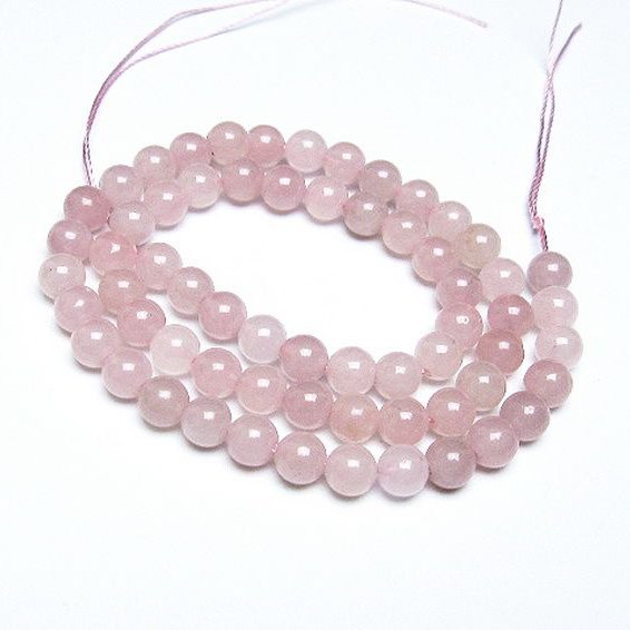 ローズクォーツ 一連 7mm ビーズ [t374-1707]