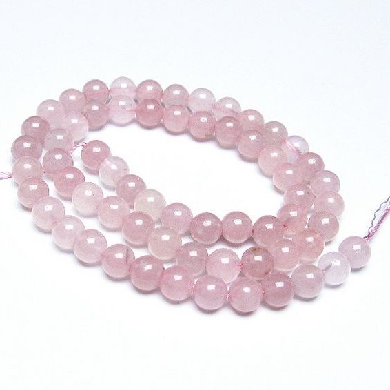 ローズクォーツ 一連 7mm ビーズ [t374-1711]