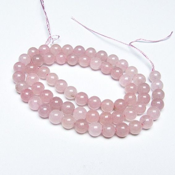 ローズクォーツ 一連 6mm ビーズ [t374-2029]