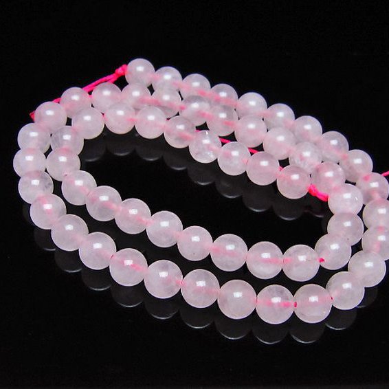 ローズクォーツ 一連 7mm ビーズ [t374-2351]