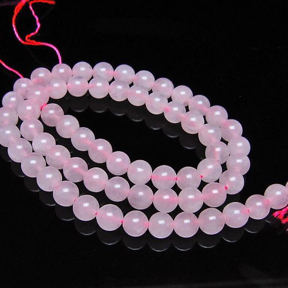 ローズクォーツ 一連 6mm ビーズ [t374-2426]