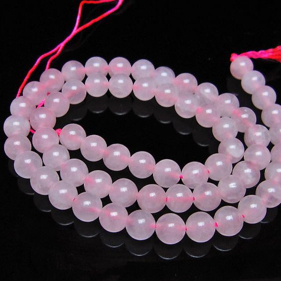 ローズクォーツ 一連 6mm ビーズ [t374-2453]