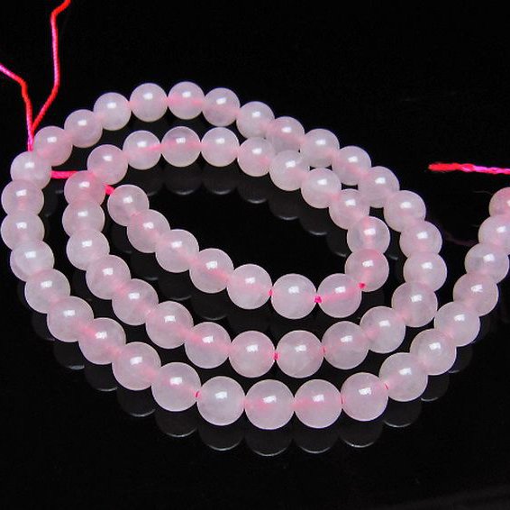 ローズクォーツ 一連 6mm ビーズ [t374-2463]
