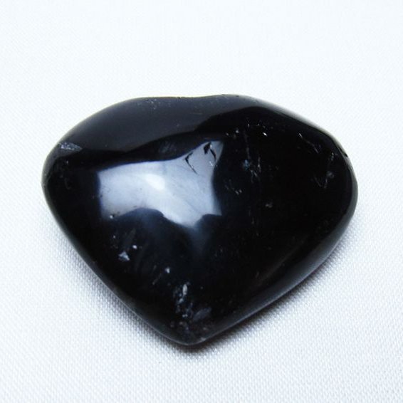 モリオン 純天然 黒水晶 ハートシェイプ 原石 [t375-5826]