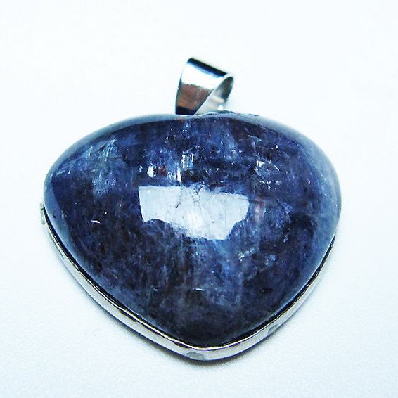 アイオライト ハート ペンダント [T377-1503]