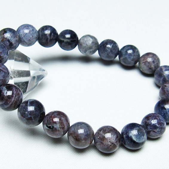 スーパーセブンアイオライト ブレスレット 10mm [T378-3280]