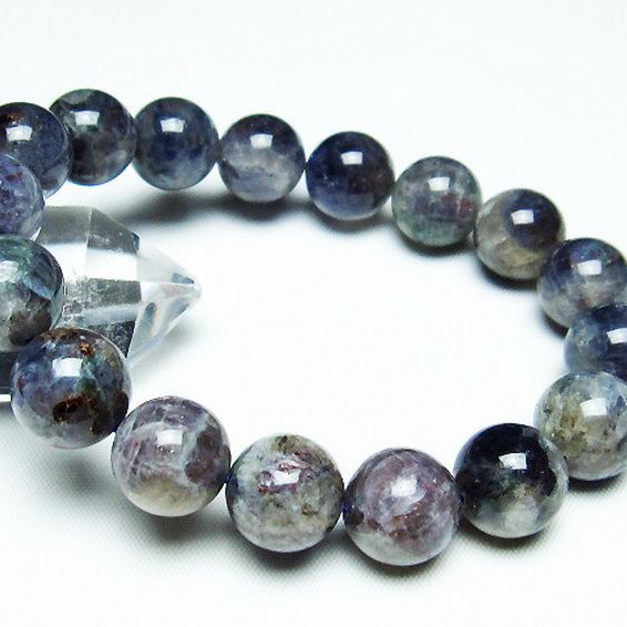 スーパーセブンアイオライト ブレスレット 12mm [T378-3852]