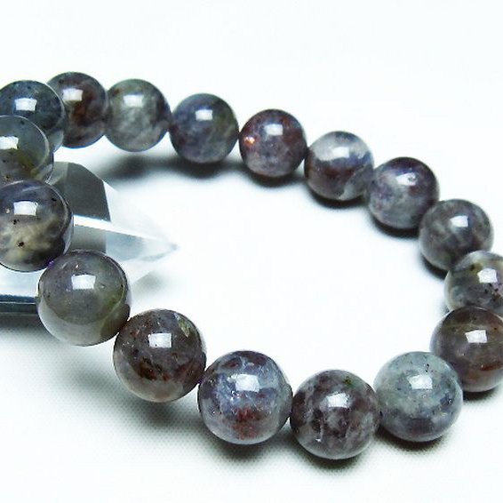 スーパーセブンアイオライト ブレスレット 12mm [T378-4289]