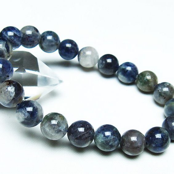アイオライト　ブレスレット　10mm 楽天市場】アイオライト 10mm 8mm ブレスレット 透明度高い