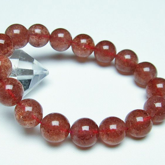 アフリカンストロベリークォーツ ブレスレット 12mm [T381-1421]