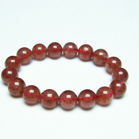 アフリカンストロベリークォーツ ブレスレット 12mm [T381-1429]