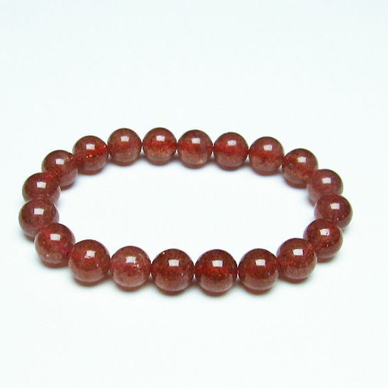 アフリカンストロベリークォーツ ブレスレット 10mm [T381-1439]