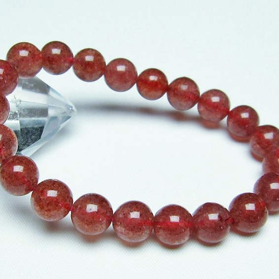 アフリカンストロベリークォーツ ブレスレット 9mm [T381-1449]