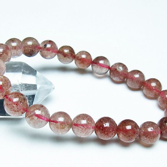 アフリカンストロベリークォーツ ブレスレット 9mm [T381-2221]