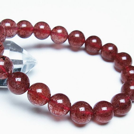 アフリカンストロベリークォーツ ブレスレット 10mm [T381-2402]