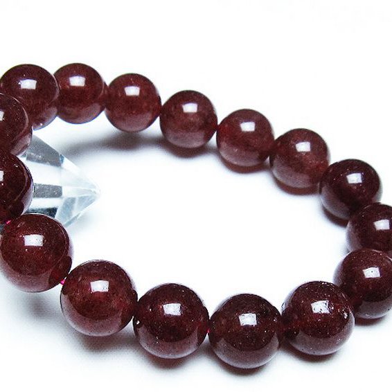 アフリカンストロベリークォーツ ブレスレット 13mm [T381-2423]